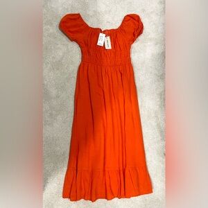 Orange maxi dress SIM and SAM medium